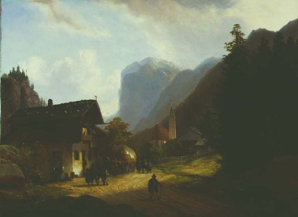 Bjerglandsbyen af Anton Doll