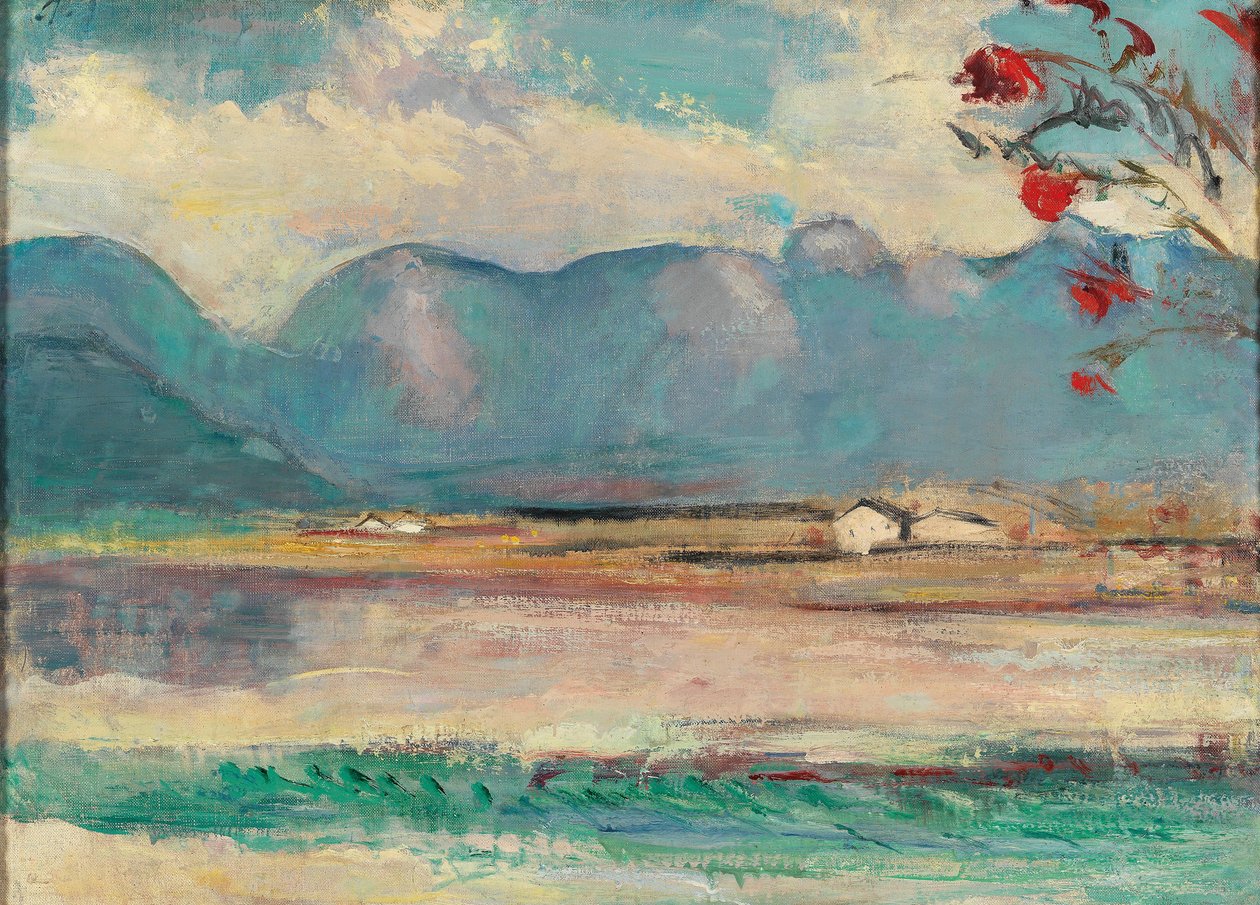 Pinzgau landskab med Stenhavet, omkring 1916 af Anton Faistauer