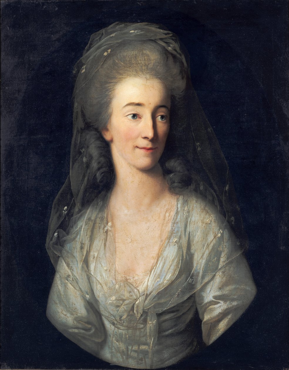 Portræt af Johanna Isabella von Broizem af Anton Graff