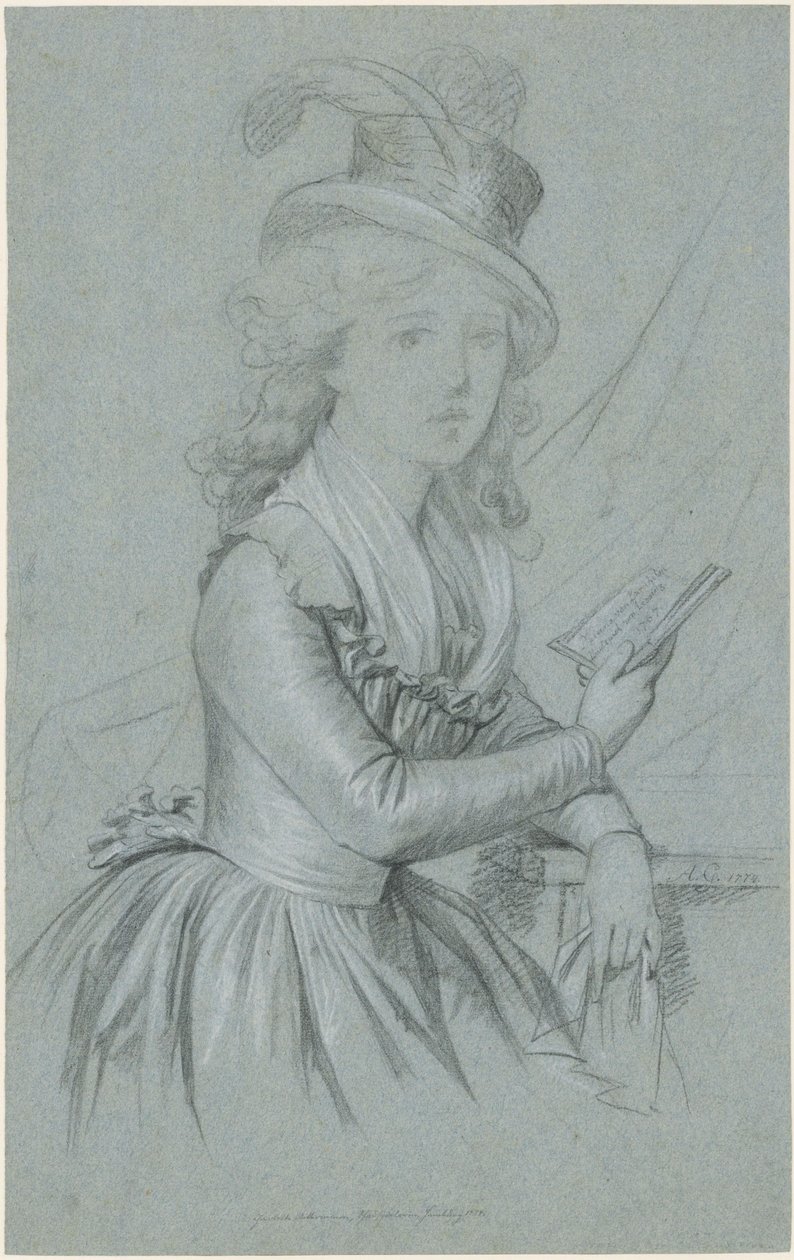 Portræt af skuespillerinden Marie Magdalene Charlotte Ackermann (1757–1775) af Anton Graff