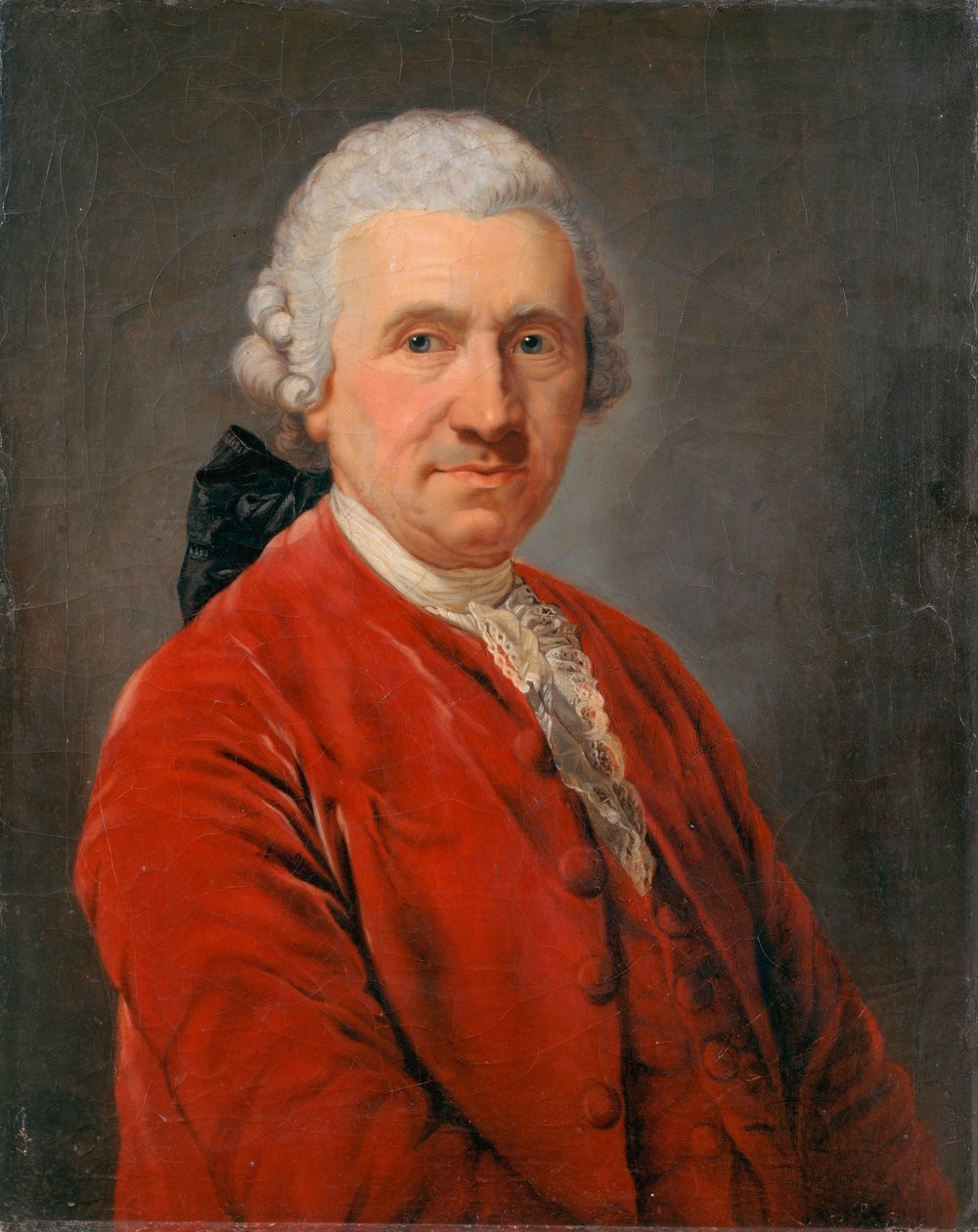 Portræt af skuespilleren Conrad Ekhof af Anton Graff