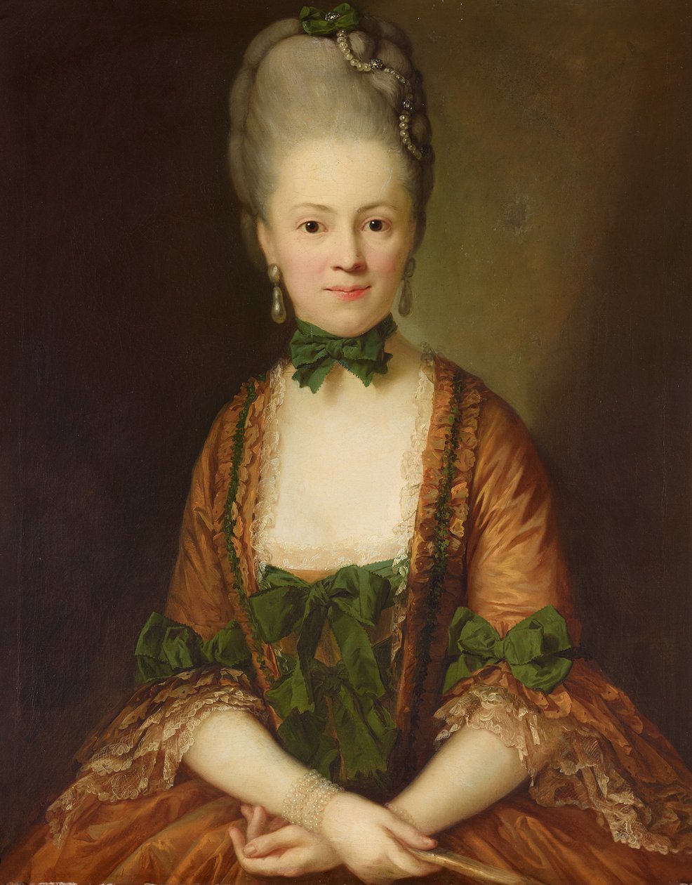 Portræt af Henriette von Carlowitz af Anton Graff