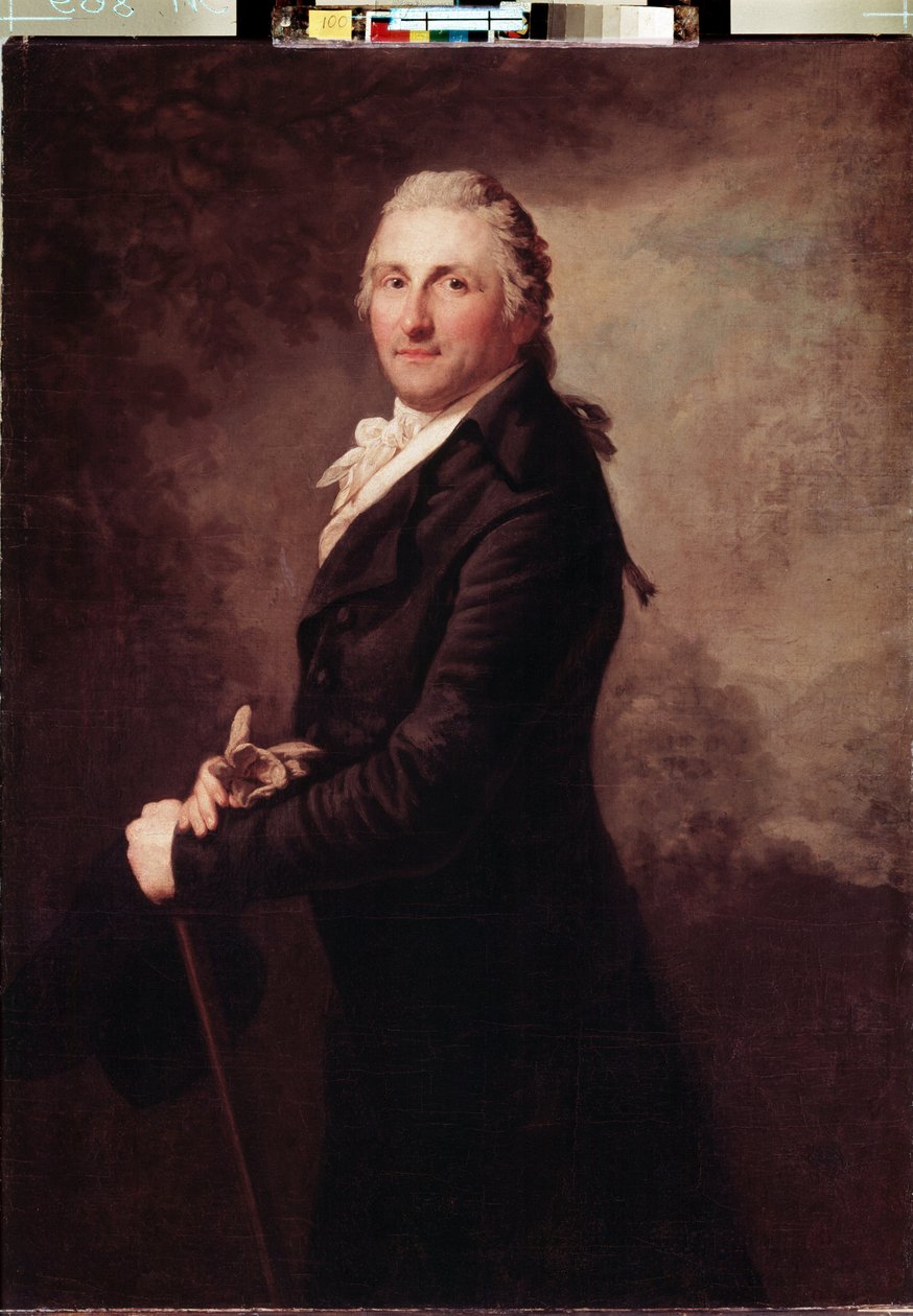 ""Portræt af George Leopold af Gogul (eller Goguel), fransk soldat og politiker"" Maleri af Anton Graff (1736-1813) 1796 Dim. 130x95 cm Eremitagemuseet, Sankt Petersborg af Anton Graff
