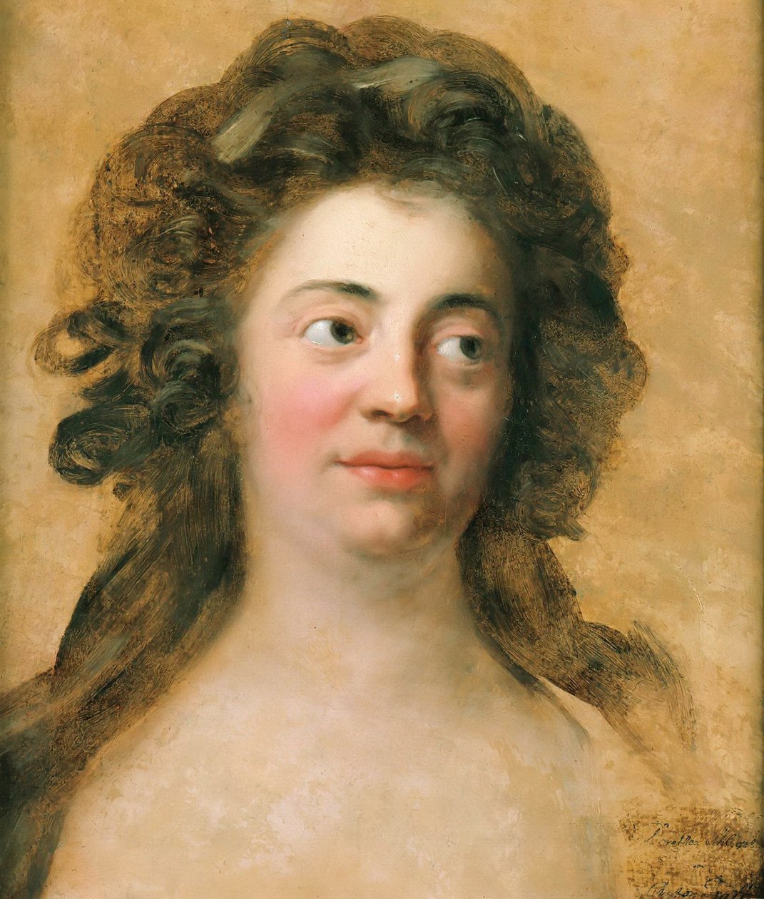 Portræt af Dorothea Friederike Schlegel 1764-1839, født Brendel Mendelssohn, c.1790. af Anton Graff