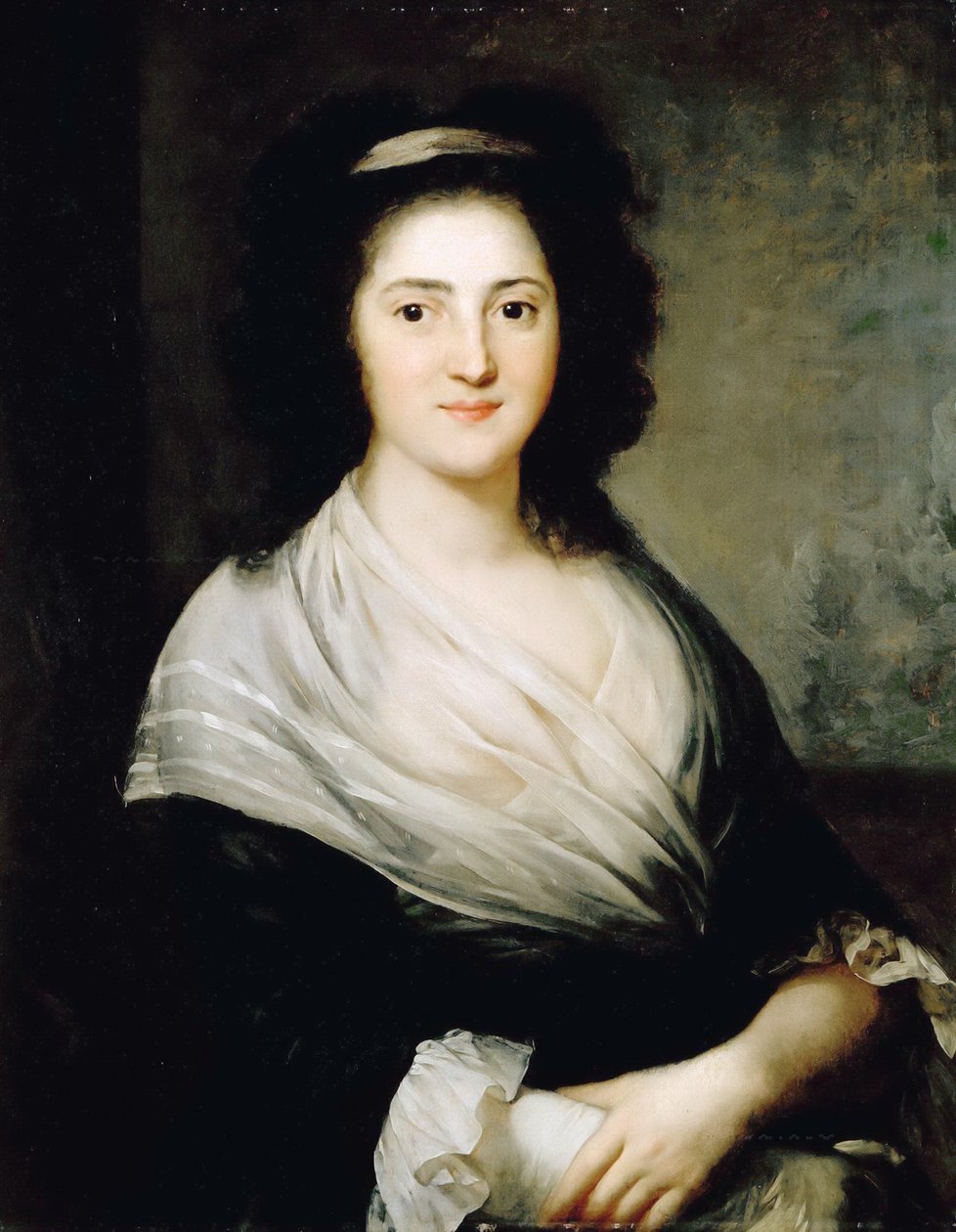 Portræt af Henriette Herz, født De Lemos 1764-1847, 1792. af Anton Graff
