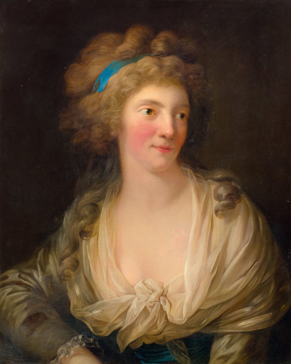 Prinsesse Frederica Charlotte af Preussen 1767-1820, hertuginde af York og Albany. af Anton Graff