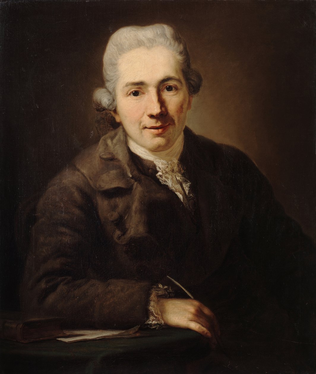 Filosoffen og forfatteren Johann Jakob Engel 1741-1802, 1773. af Anton Graff
