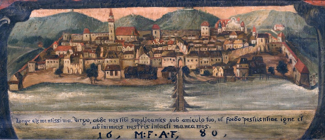 Slovensk: Maribor omkring 1861 af Anton Gvajc
