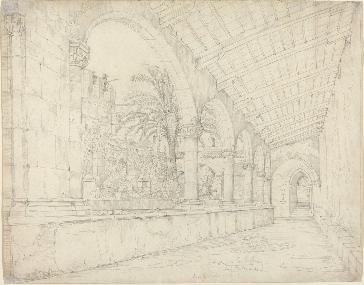 Klosteret Santa Maria di Gesù i Palermo af Anton Hallmann