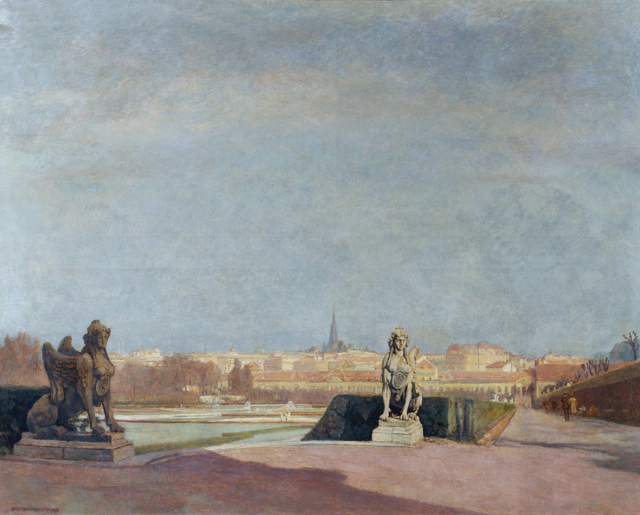 Udsigt over Wien fra Belvedere af Anton Hans Karlinsky