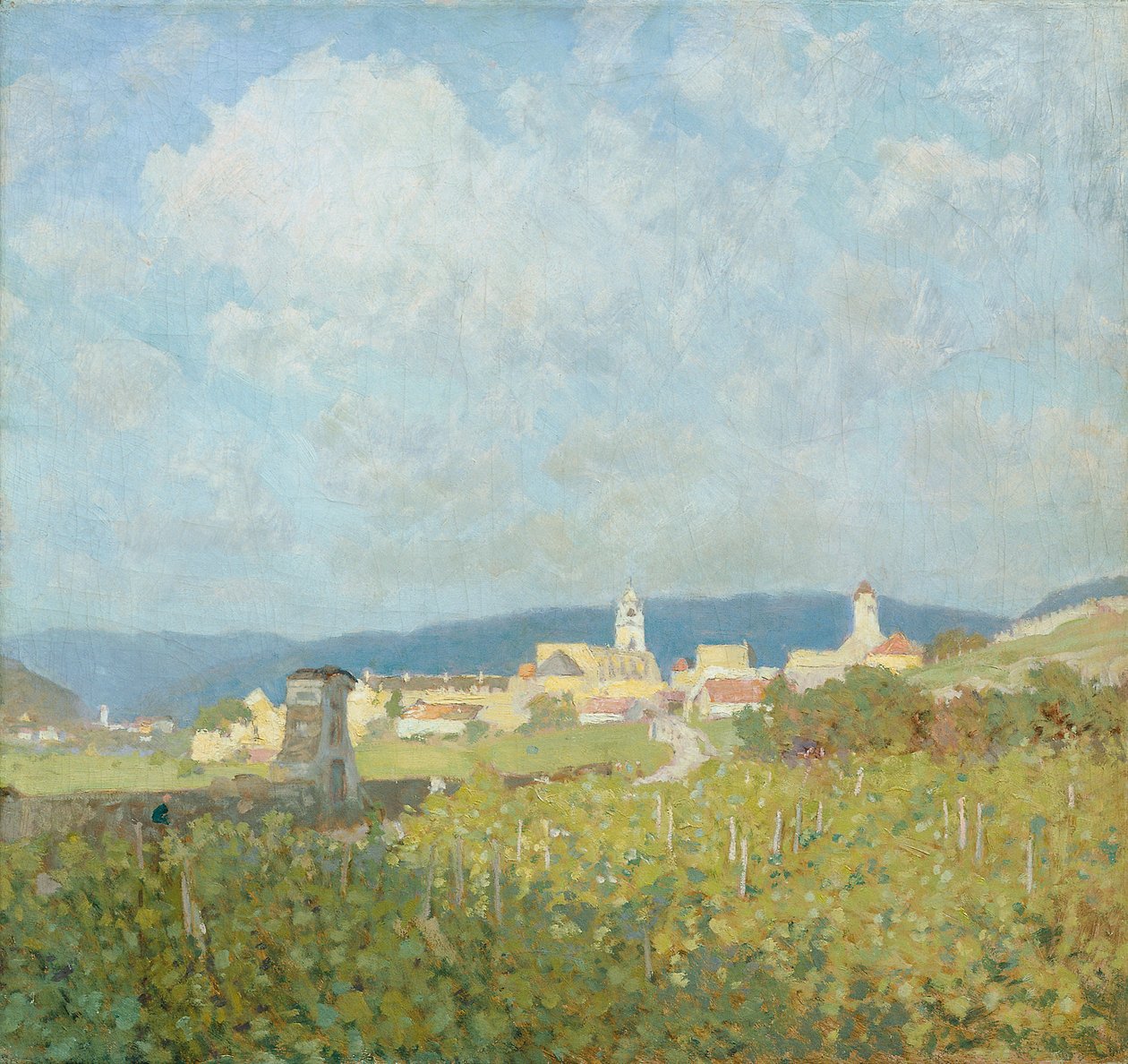 Durnstein i Wachau af Anton Hans Karlinsky