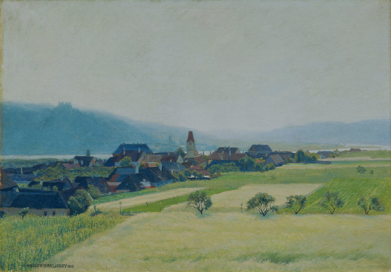 Morgen på Donau af Anton Hans Karlinsky