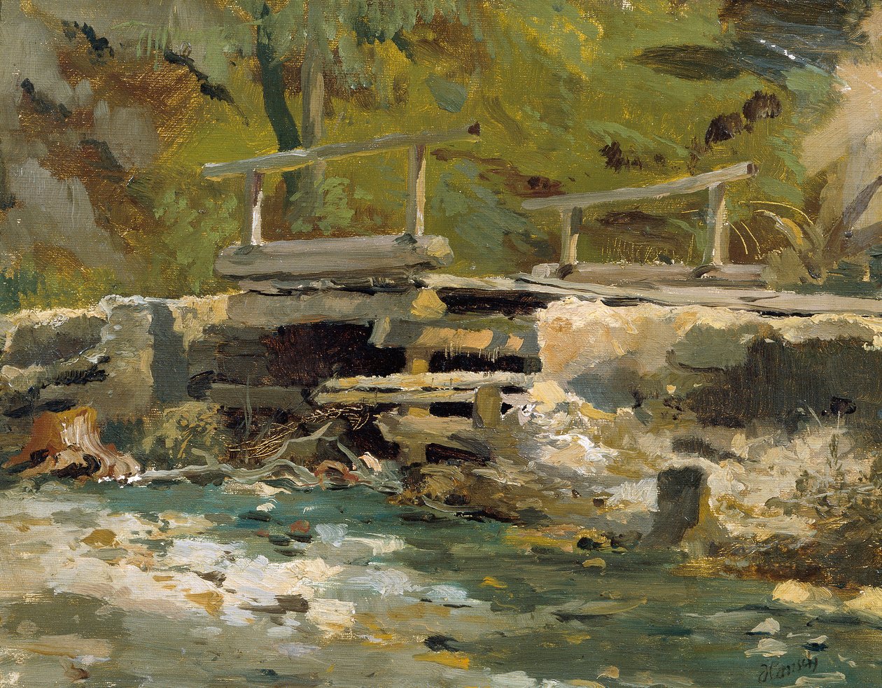 Bachbrücke af Anton Hansch