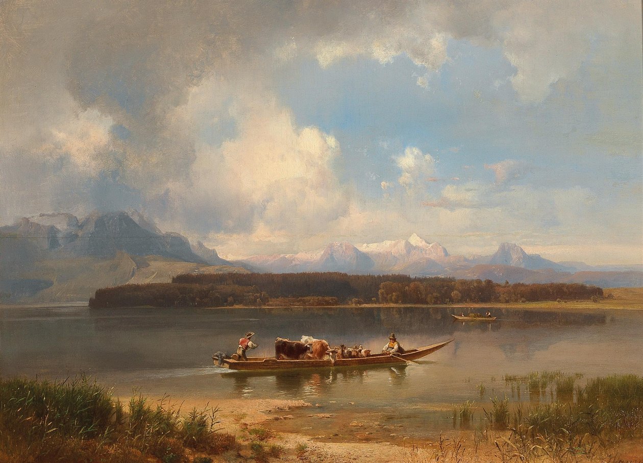 Tysk: Chiemsee-søen om efteråret af Anton Hansch