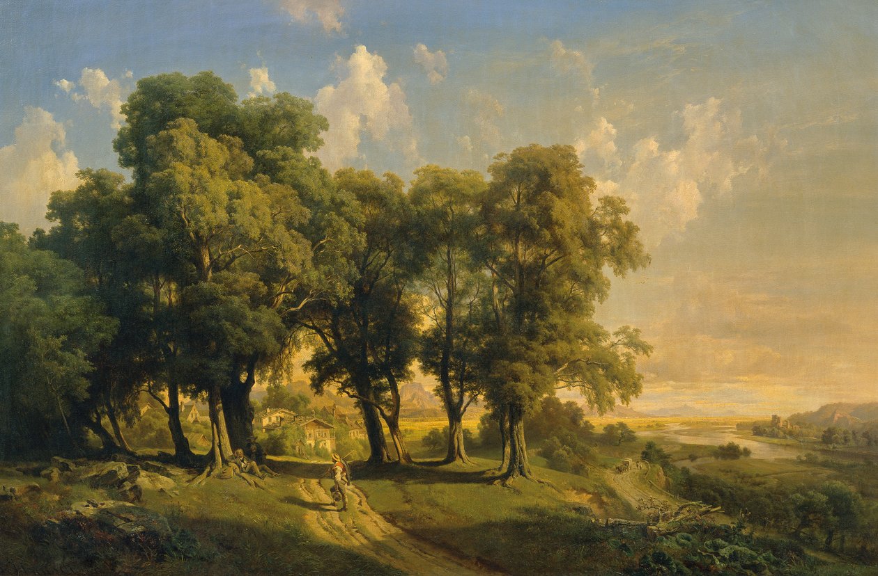 Unter den Linden (aftenlandskab) af Anton Hansch