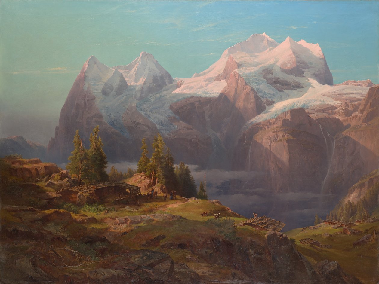 Wengeralpe i Berner Oberland (Eiger, Mönch og Jungfrau) af Anton Hansch