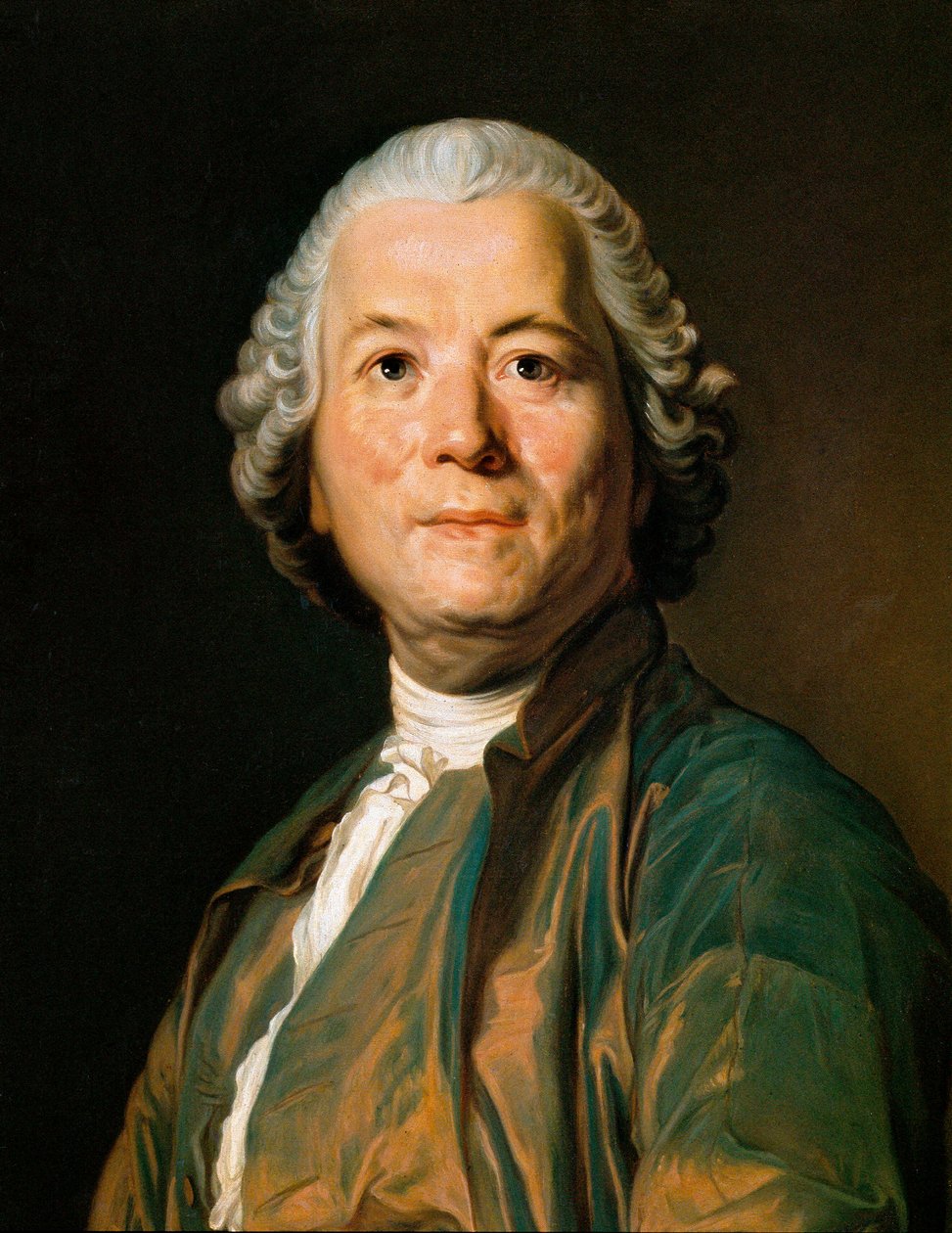 Portræt af Christoph Willibald Gluck (1714-1787), tysk komponist. Maleri af Anton Hansman (1800-tallet) af Anton Hansman