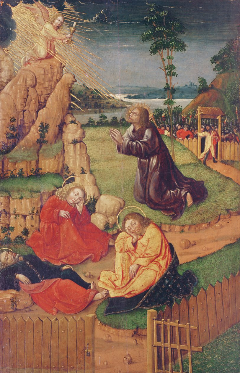 Jesus i Olivenhaven, fra scener fra Kristi liv af Anton Henkel