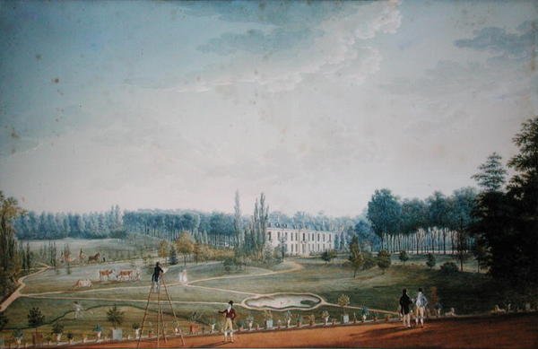 Chateau and Park of Ris-Orangis, ca. 1811 (wc på papir) af Anton Ignaz Melling