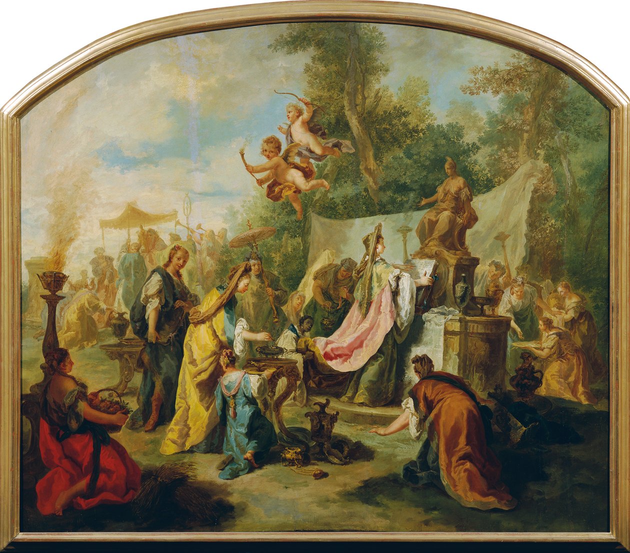 Gammel offerscene af Anton Kern