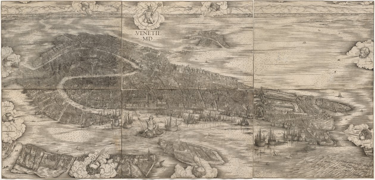 Udsigt over Venedig af Anton Kolb