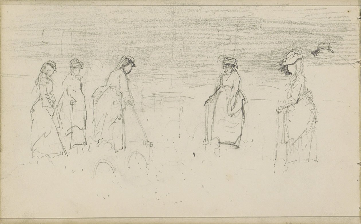 Kvinder, der spiller kroket af Anton Mauve