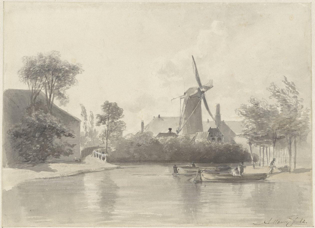 Udsigt over Haarlem af Anton Mauve