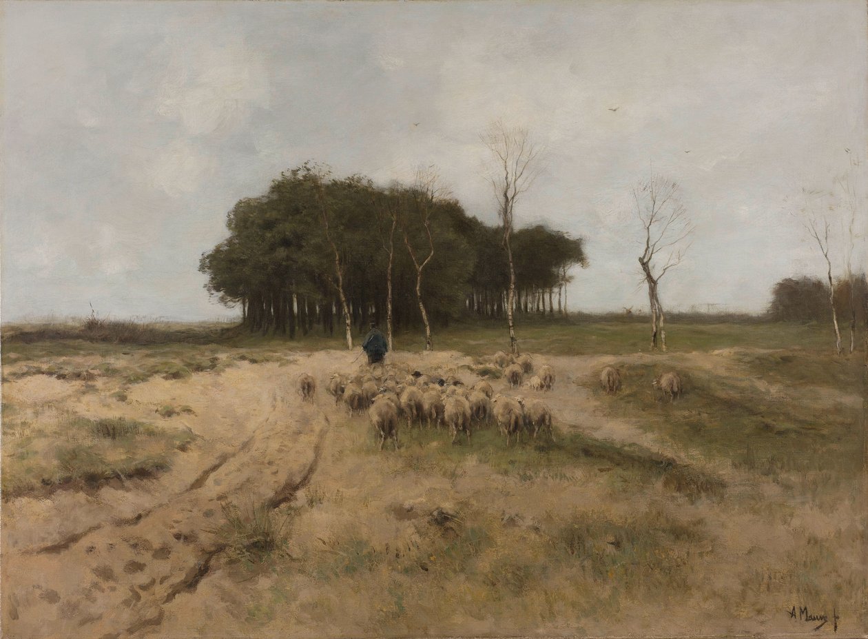 På Heden ved Laren Heide i Laren af Anton Mauve