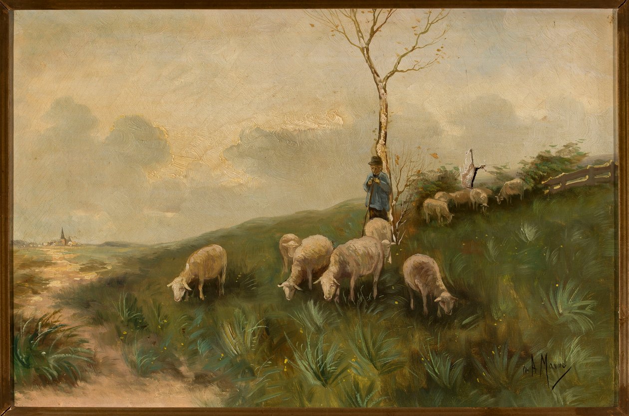 Hyrden og fårene af Anton Mauve