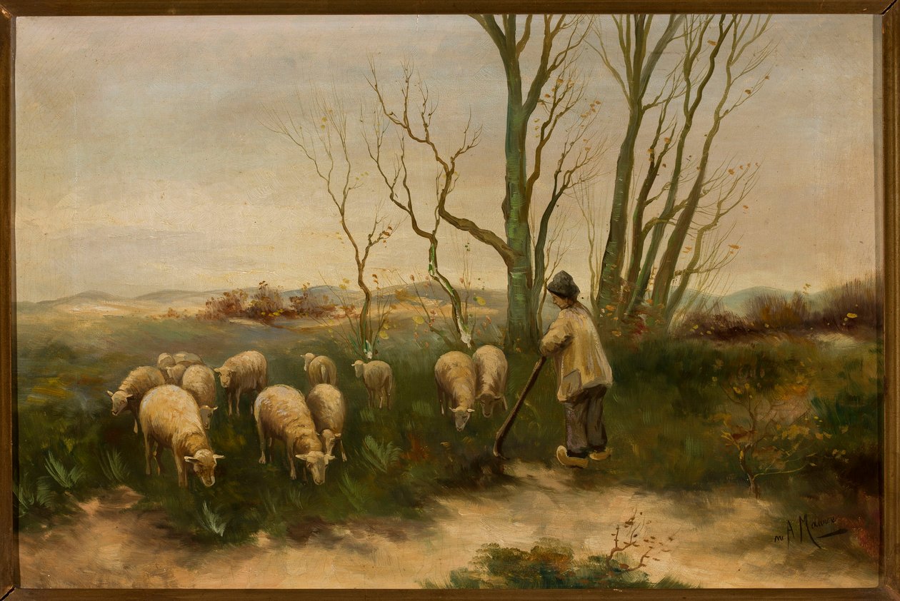 Hyrde og får af Anton Mauve