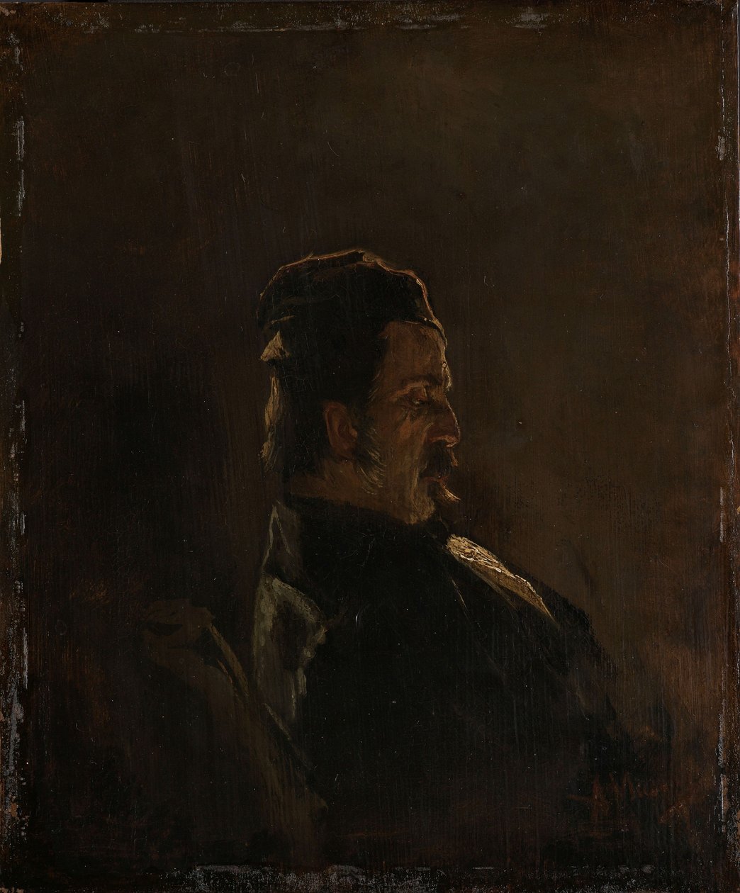 Portræt af Pieter Frederik van Os, maler af Anton Mauve