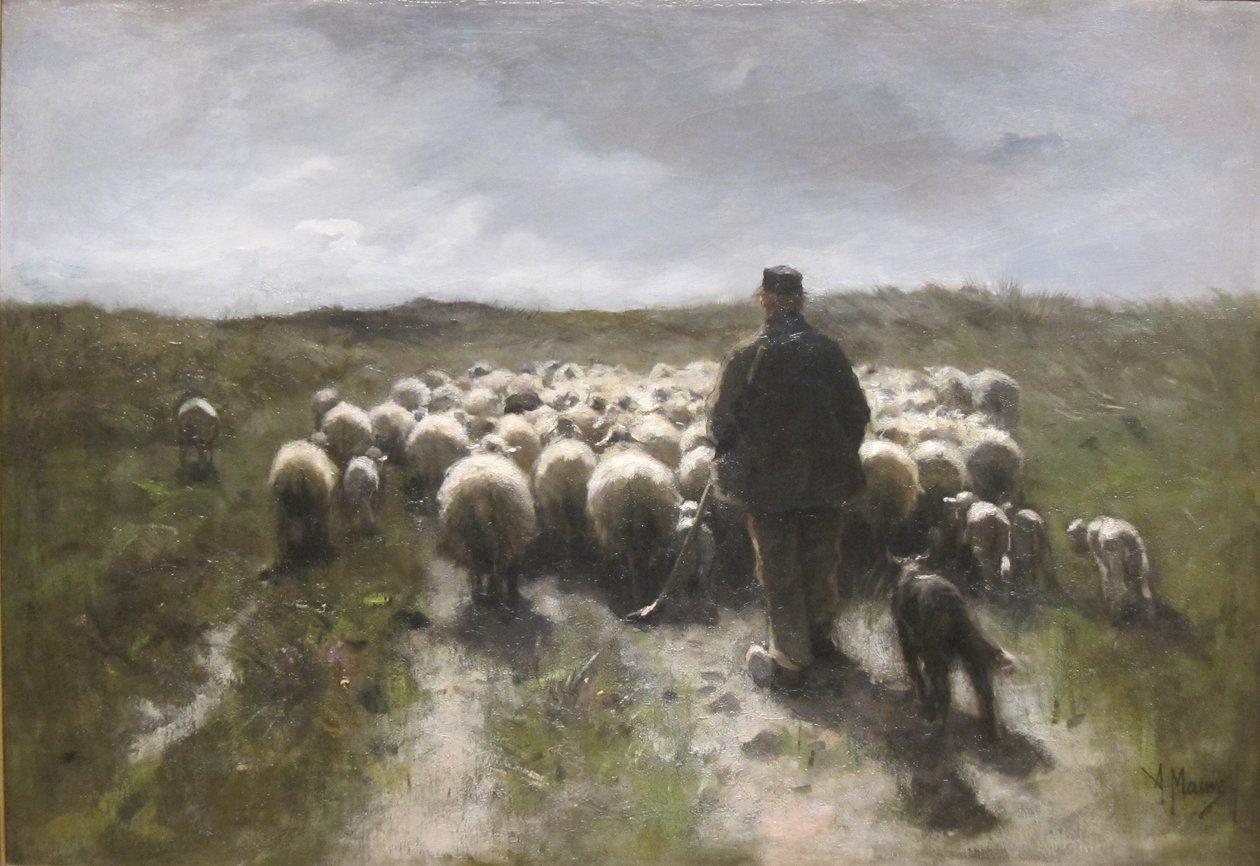 Hyrde og får af Anton Mauve