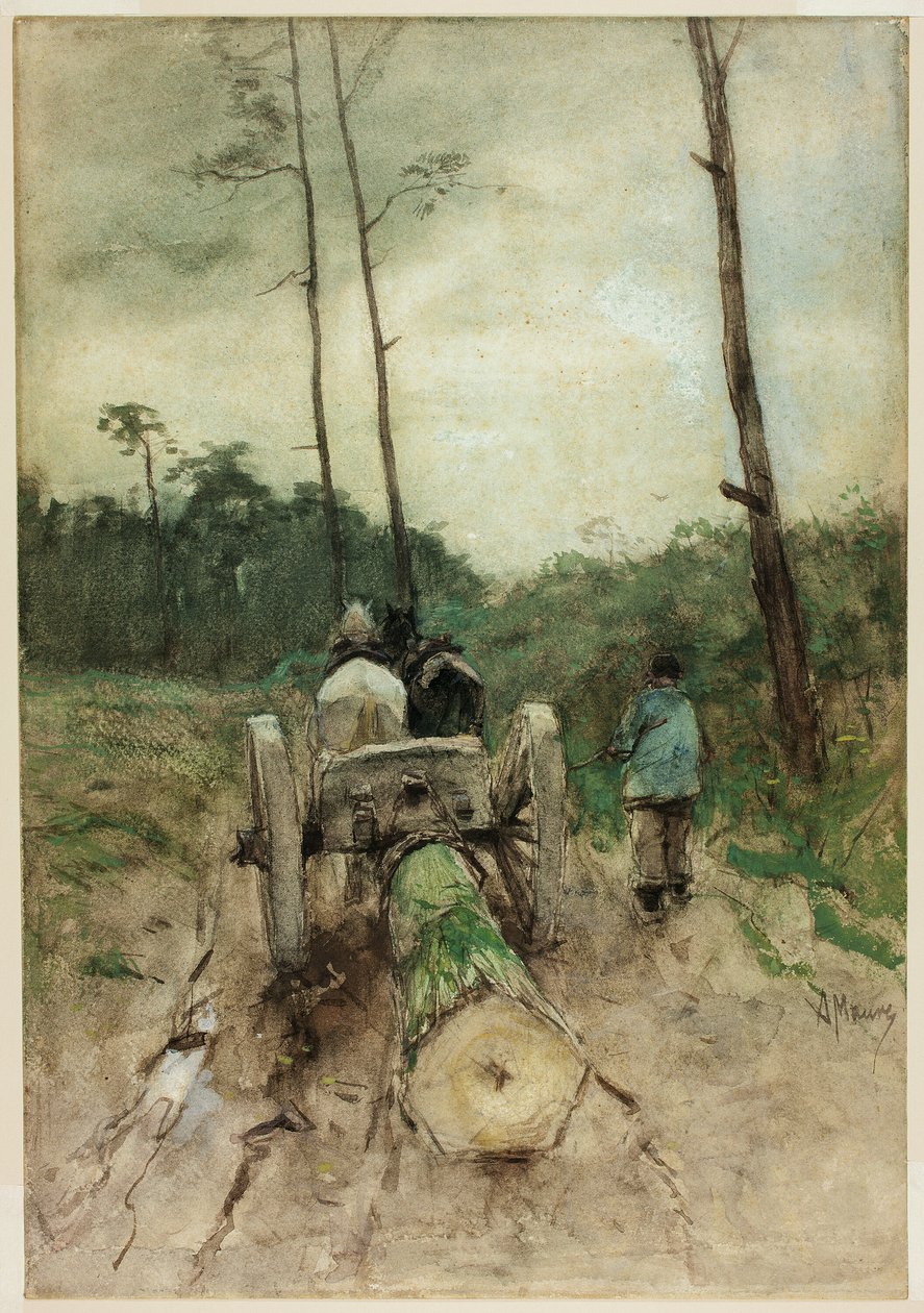 Skovfogedens vogn af Anton Mauve