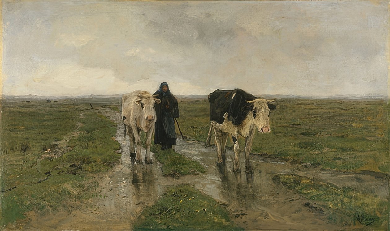 Græsning. Sandsynligvis 1880