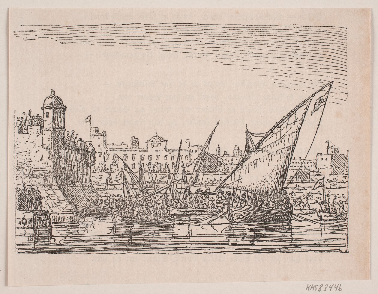Havn ved middelhavet af Anton Melbye