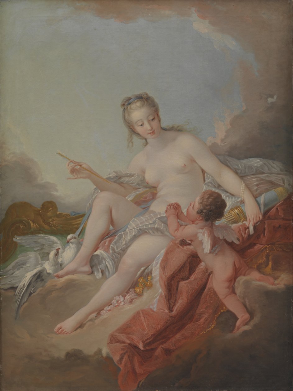Venus og Amor af Anton Muller