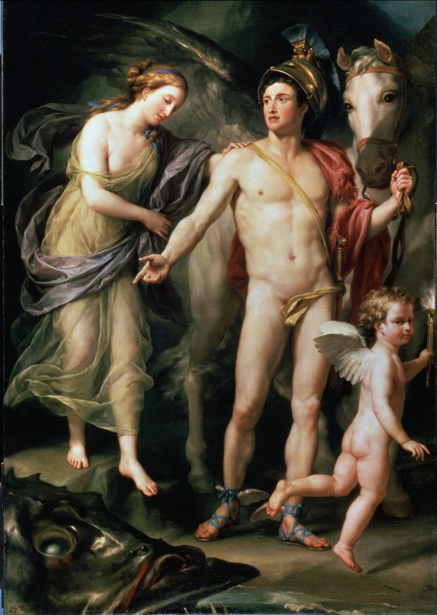Andromede og Persee holder sit Pegase-beslag af Anton Raphael Mengs