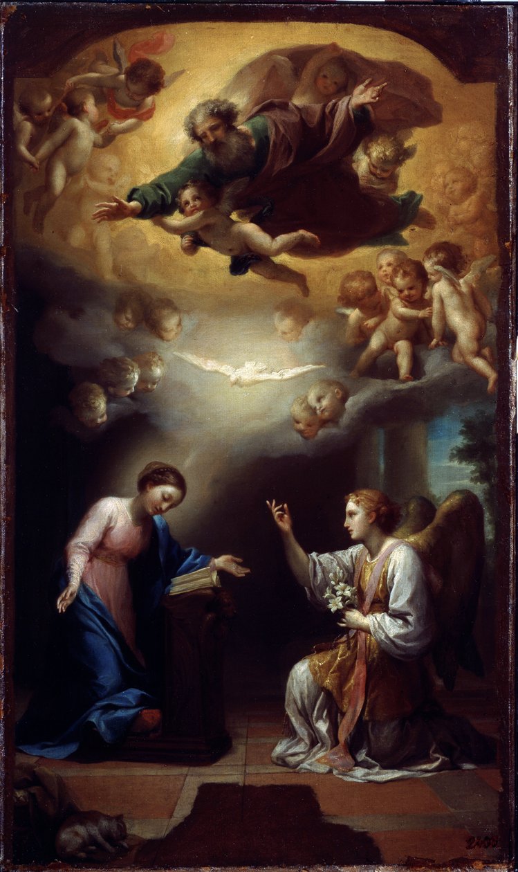 Bebudelse, ca. 1767 (olie på lærred) af Anton Raphael Mengs