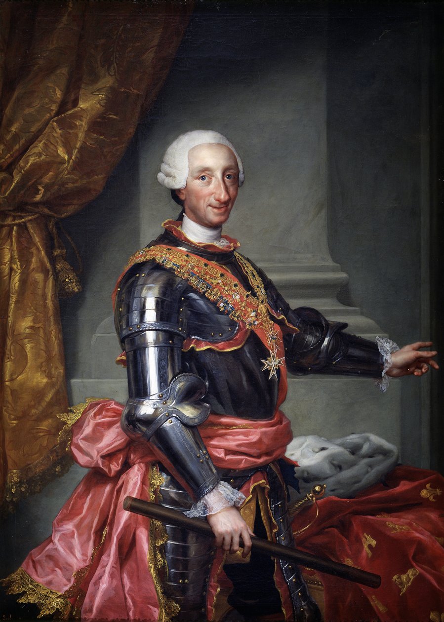 Karl III af Spanien, ca 1761 af Anton Raphael Mengs