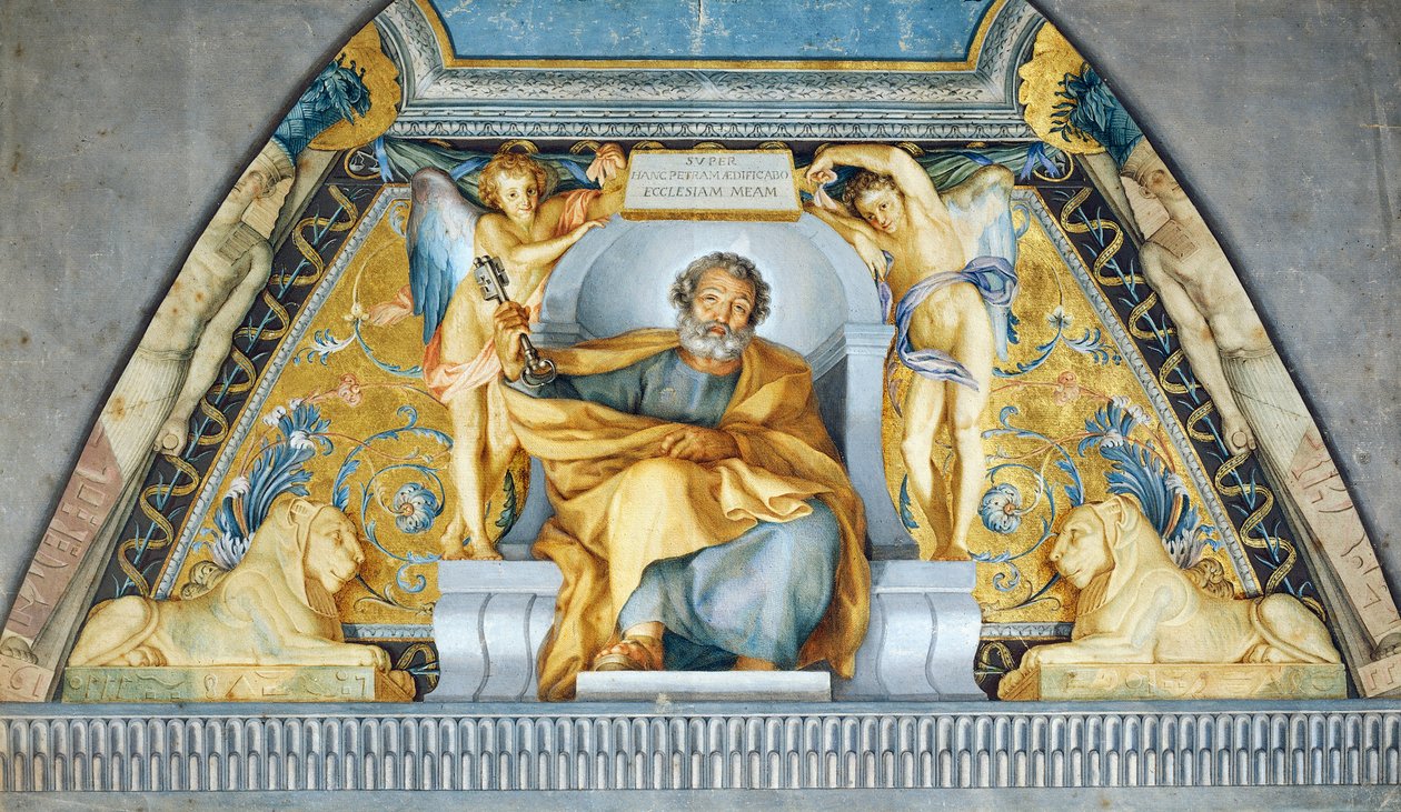 Petersfigur, af Anton Raphael Mengs, blandede medier af Anton Raphael Mengs