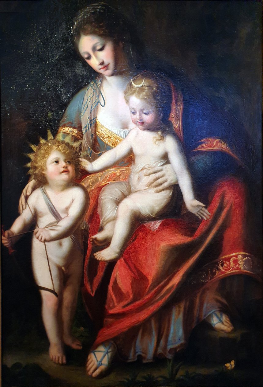 Latona med sine børn Apollo og Diana af Anton Raphael Mengs