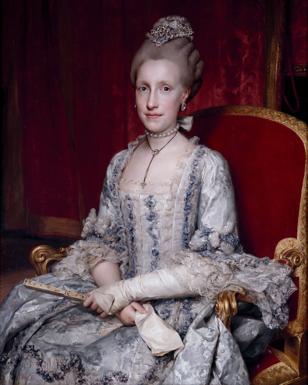 Maria Louise af Spanien (1745-1792) (Marie Louise) - Portræt af Infanta Maria Luisa af Spanien (1745-1792), den hellige romerske kejserinde af Mengs, Anton Raphael (1728-1779) af Anton Raphael Mengs
