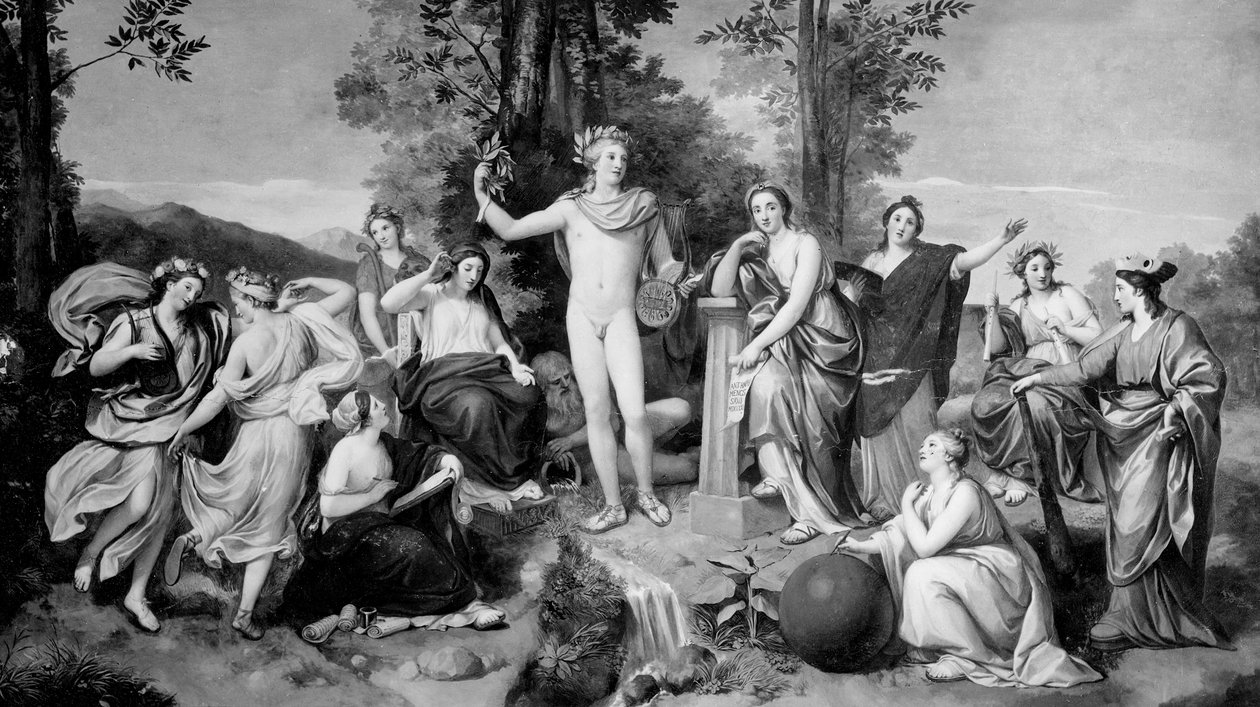 Parnassus, 1761 af Anton Raphael Mengs
