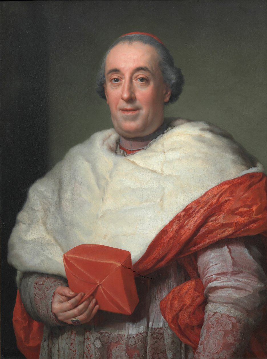 Portræt af kardinal Zelada af Anton Raphael Mengs