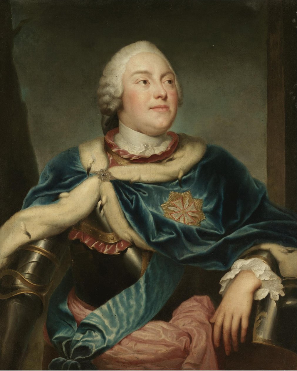 Portræt af Frederick Christian, Kurfyrste af Sachsen 1722-1763 af Anton Raphael Mengs