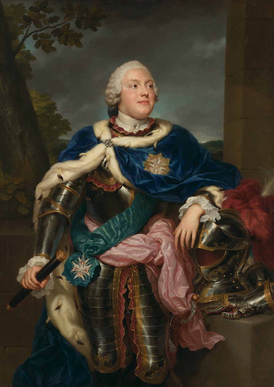 Portræt af Friedrich Christian, prins af Sachsen af Anton Raphael Mengs