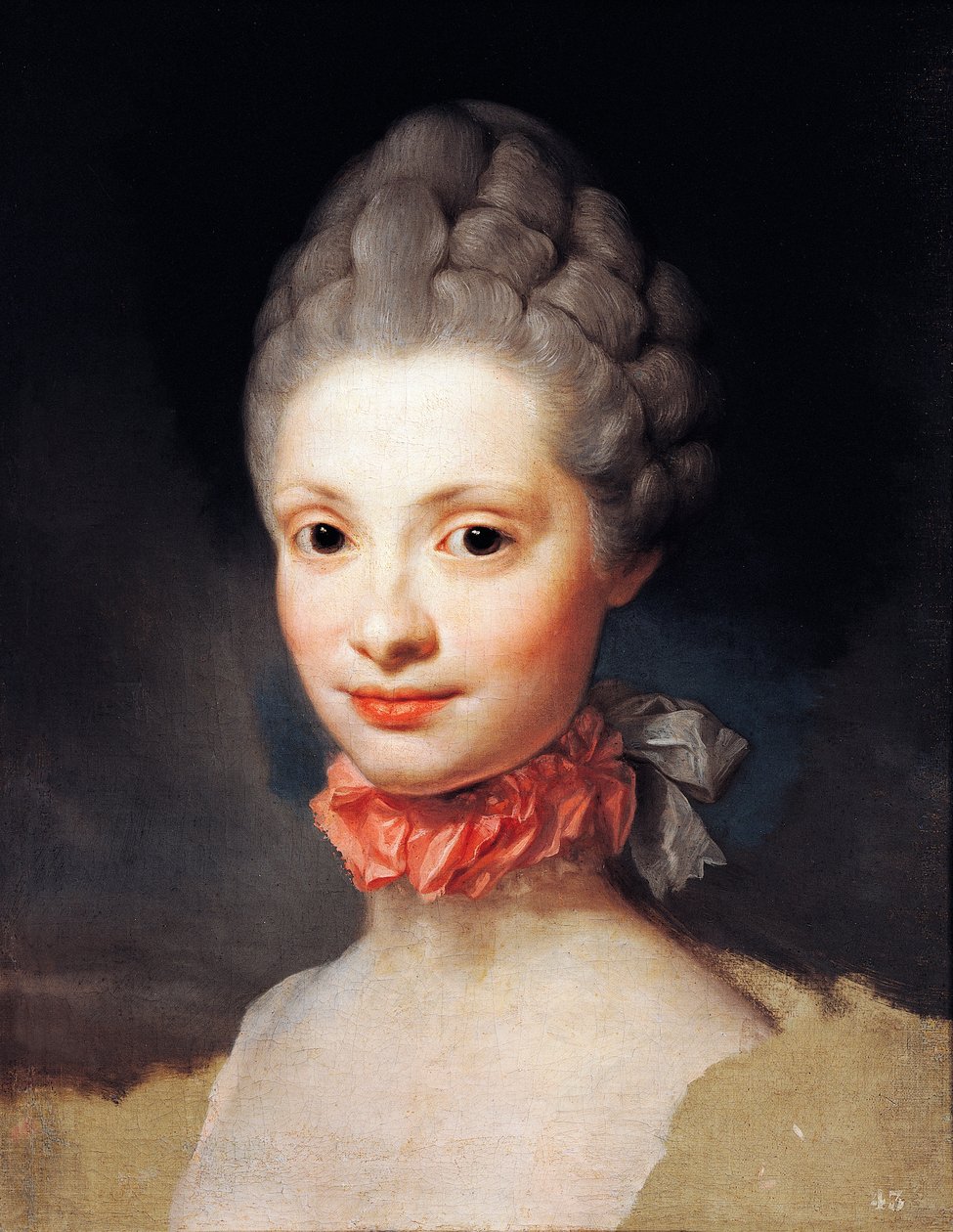 Portræt af Maria Luisa i Parma, prinsesse af Asturien, af Anton Raphael Mengs af Anton Raphael Mengs