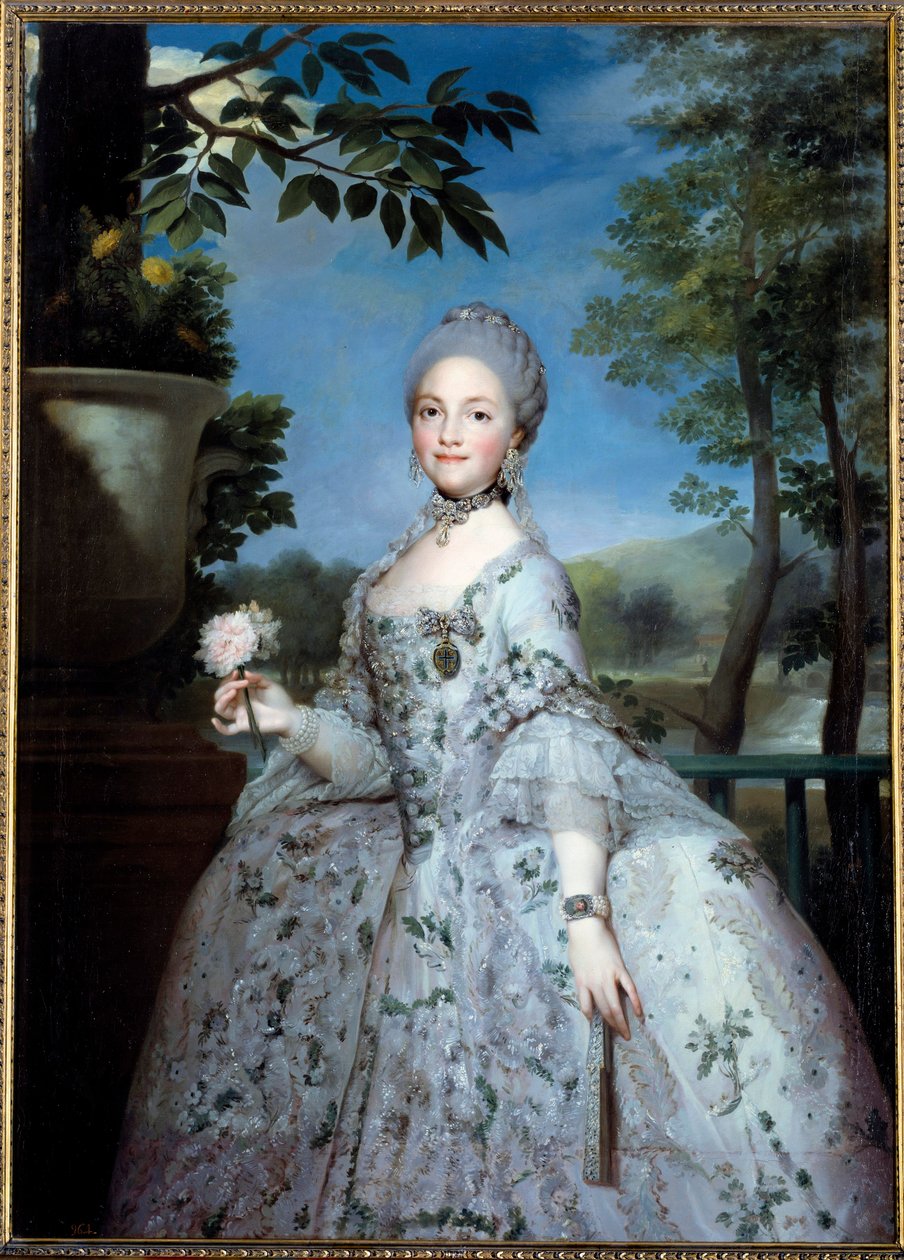 Portræt af Mary Louise af Parma, prinsesse af Asturien (1751-1819) Maleri af Anton Raphael Mengs (1728-1779) (ec.all.) 1700-tallets Madrid, Prado Museum af Anton Raphael Mengs