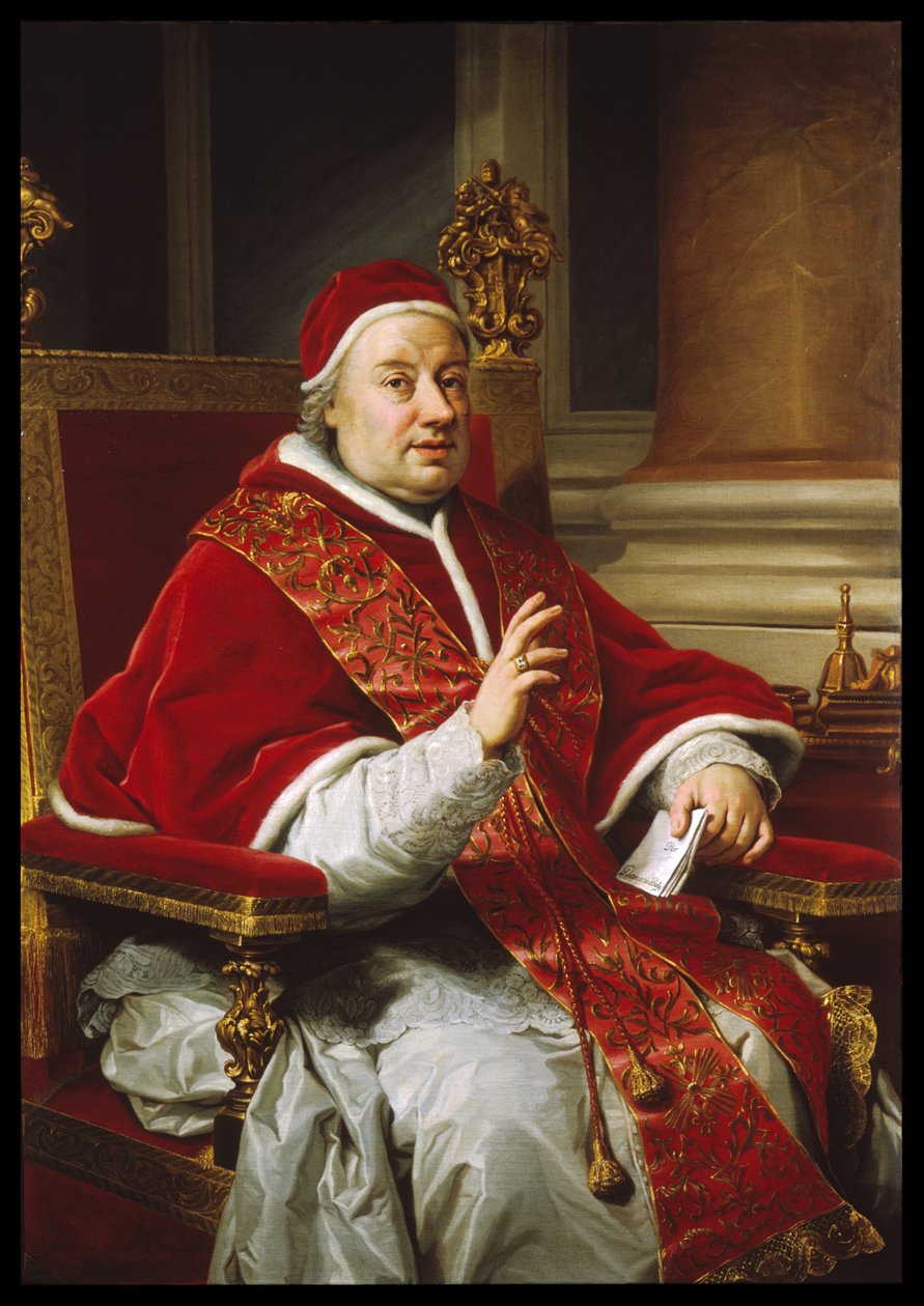 Portræt af pave Clemens XIII af Anton Raphael Mengs