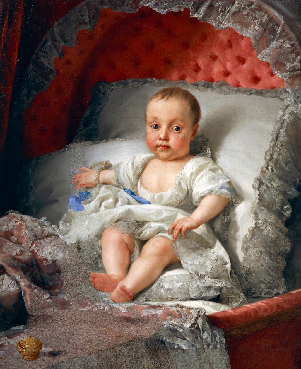 Portræt af Infanta Carlota Joaquina de Bourbon, af Anton Raphael Mengs af Anton Raphael Mengs